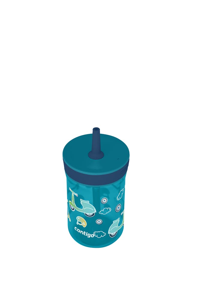 Kids Leighton Spill-Proof Tumbler with Straw, 14oz., 2-Pack - Juniper with Scootin' By