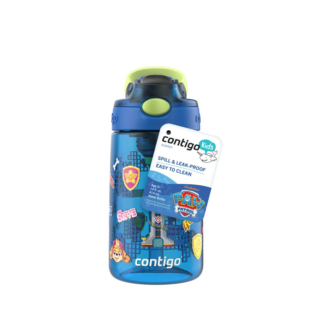 Contigo® Kids Water Bottle with Redesigned AUTOSPOUT® Straw, 14 oz, 2 pack - Dark Blue Aubrey