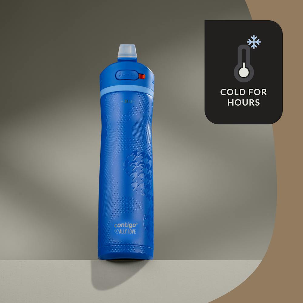 Contigo® x Ally Love Ashland Chill 2.0 Stainless Steel Water Bottle with AUTOSPOUT® Lid, 24oz - Stellar Jay