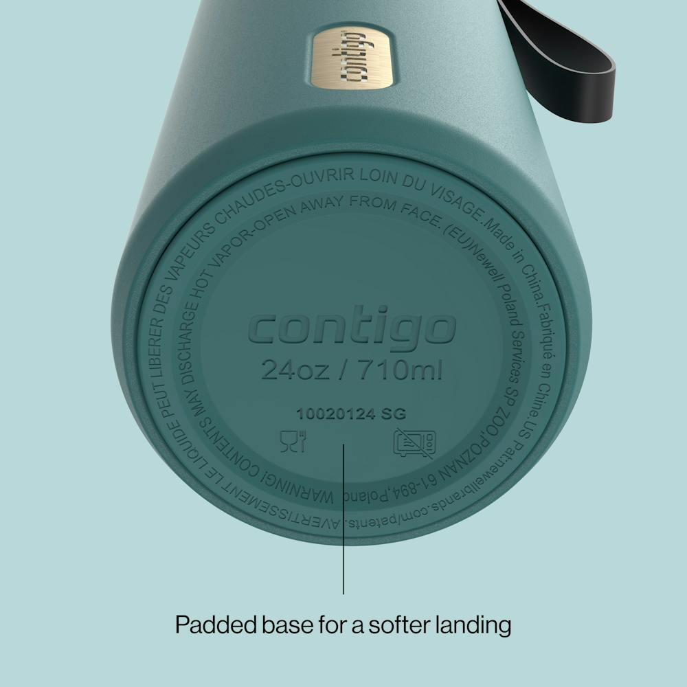 24 oz AutoSeal® Bottle - Mineral Teal Champagne