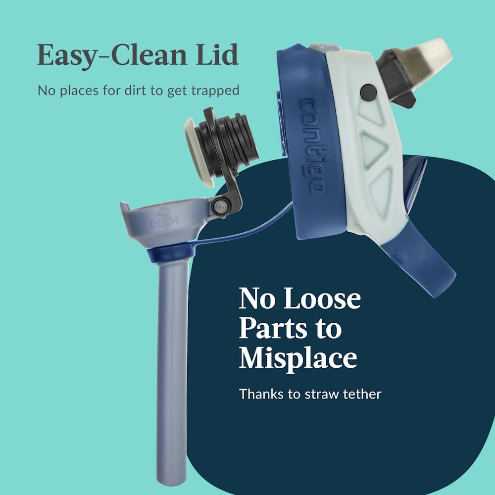 Contigo® Kids Water Bottle with Redesigned AUTOSPOUT® Straw, 14 oz, 2 pack - Macaroon PAW Patrol & Periwinkle PAW Patrol